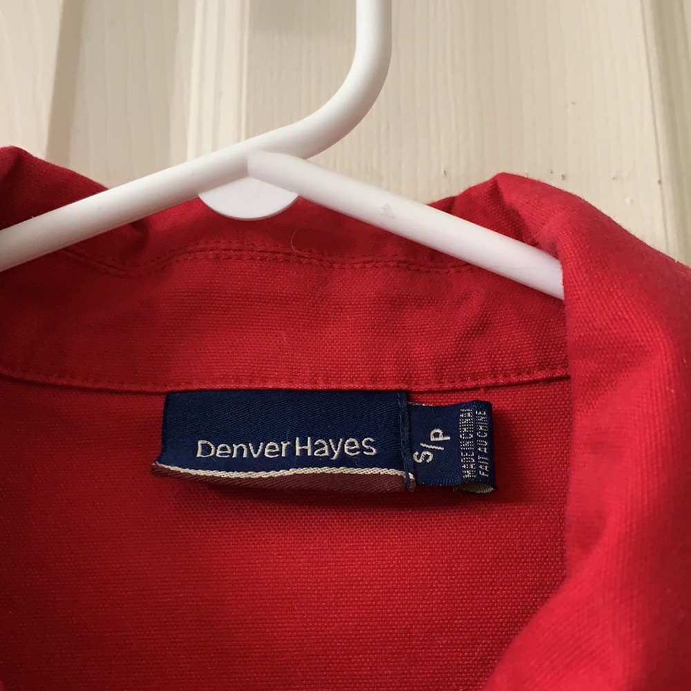 🌷3 for$25🌷Denver Hayes, US S, Red Long Sleeved Cotton Jacket - Picture 8 of 10